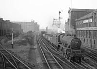 Photo 1 A Longsight Jubillee number 45586 on an up freight 5 June 1960. RS Greenwood 